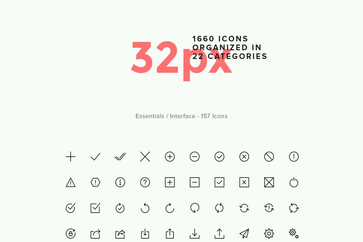 Simple Line Icons Pro, an Outline Icon by GraphicBurger (Photo 4 of 6)