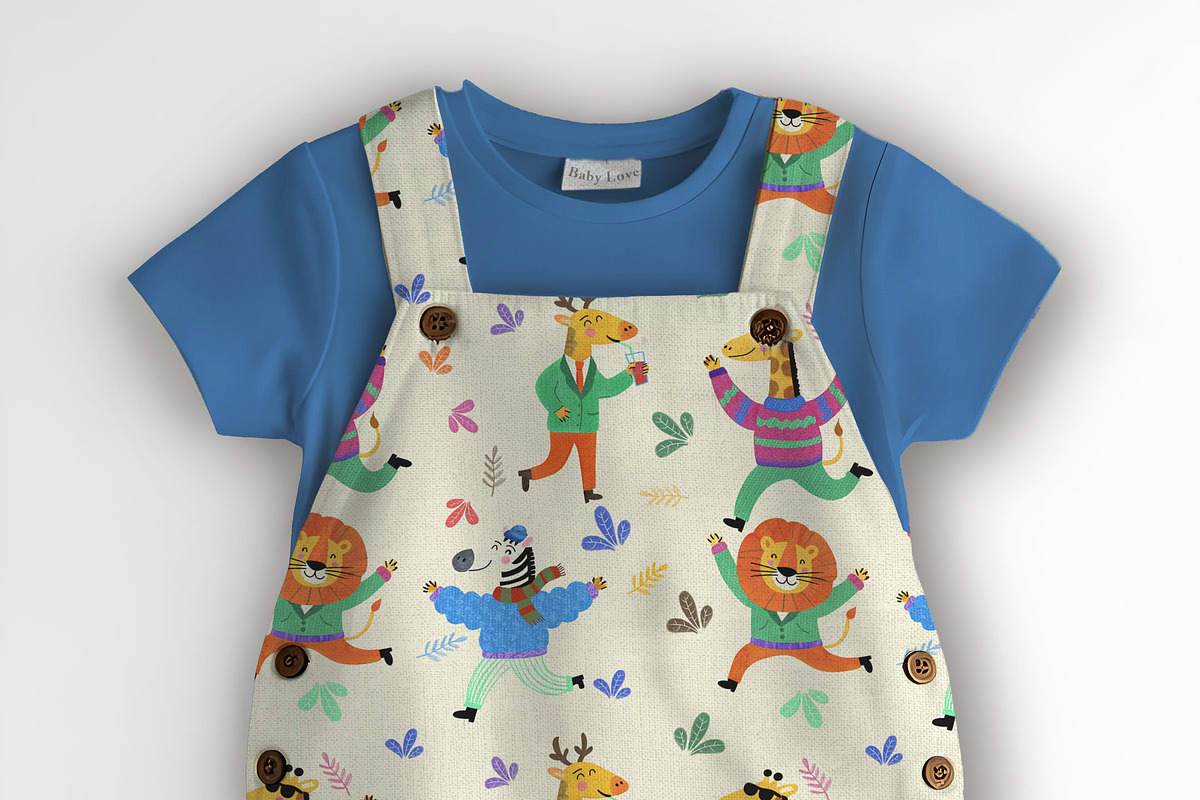 Baby Unisex Shortall Set Mockup, a Hoody Mockup by Nora Gad (Photo 11 of 16)