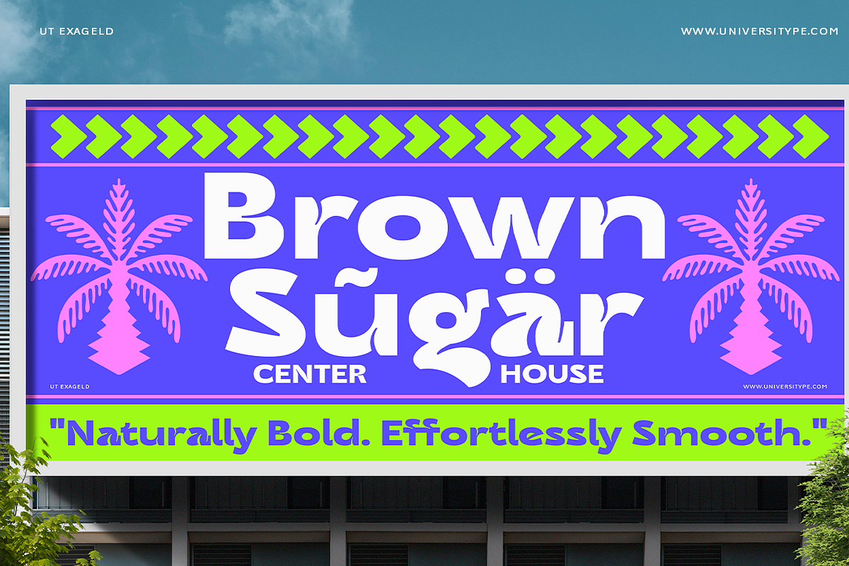 UT Exageld - A Bold Sexy Sans Serif, a Sans Serif Font by Universitype (Photo 8 of 15)