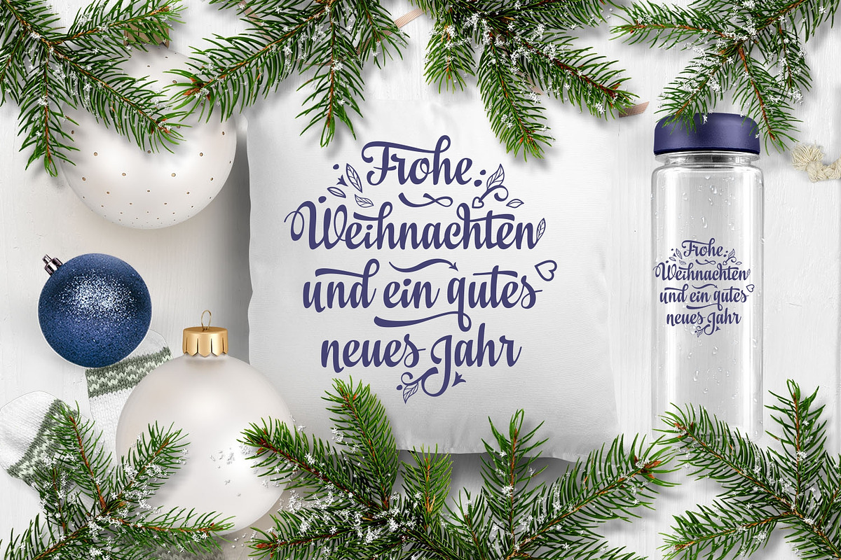 Frohe Weihnachten Christmas svg, an Object Graphic by Zoya Miller (Photo 4 of 9)