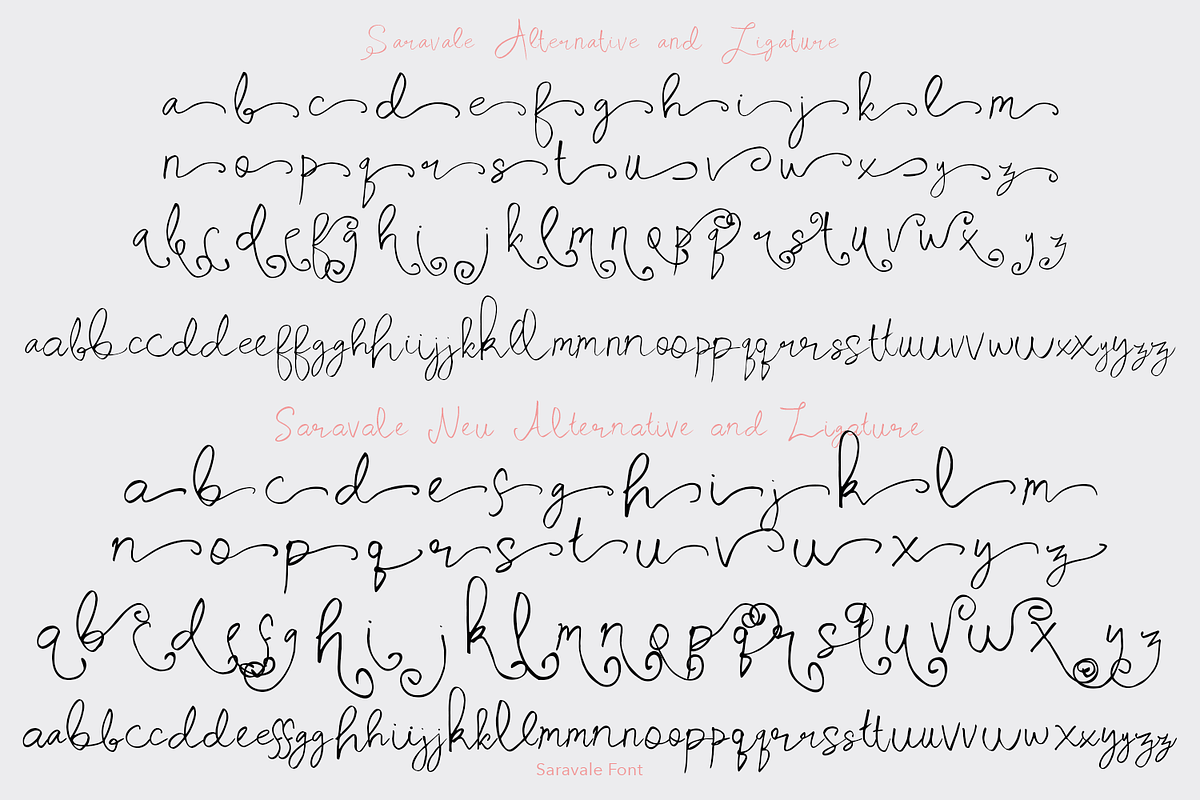 Saravale Script, a Font by madeDeduk (Photo 9 of 10)