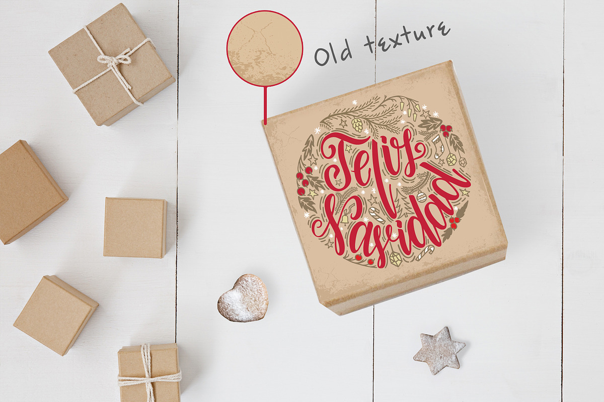 Feliz Navidad lettering composition, a Decorative Illustration by Live line (Photo 3 of 6)