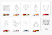 Digital Sketches & Color Palettes, a Palette Add-On by Julia Dreams (Thumbnail 6 of 7)