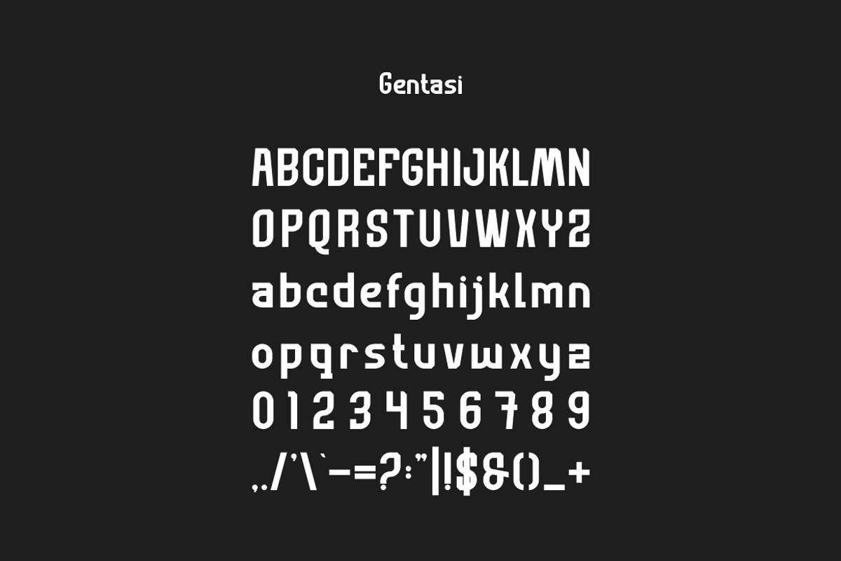Gentasi - Corporate Font, a Sans Serif Font by Iqsiart Studio (Photo 5 of 7)