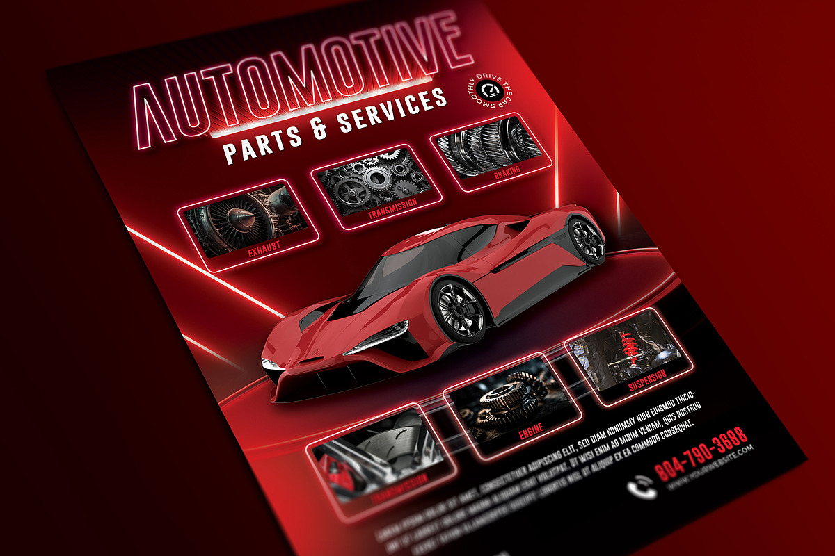 Automotive Parts & Services Flyer