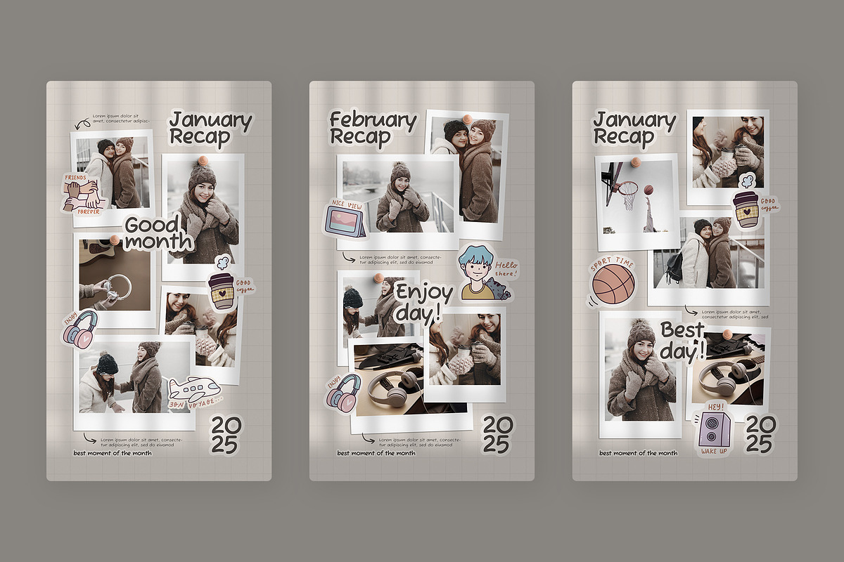 Photo Collage Social Media Template, a Social Media Template by Ghurafa Studio (Photo 2 of 3)