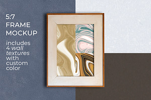 5:7 Frame Mockup Custom wall