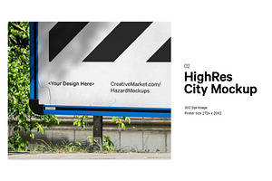 Urban Billboard Banner Mockup