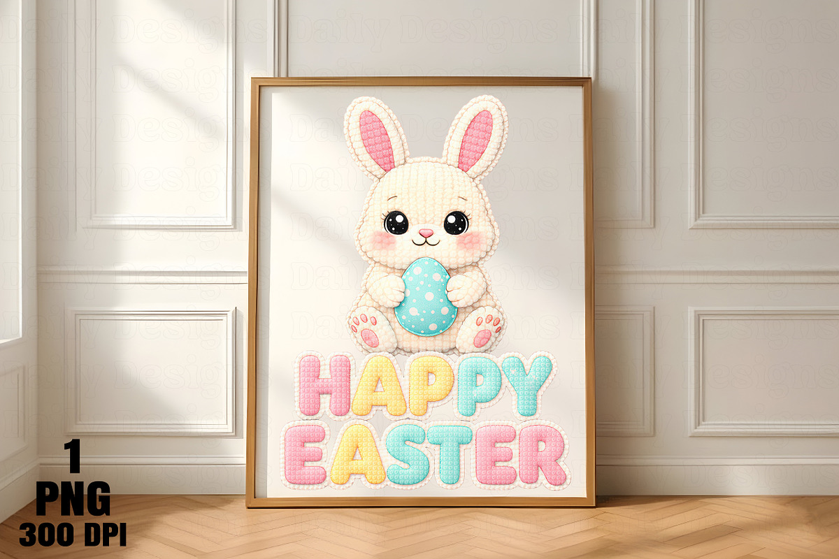 Happy Easter Sublimation PNG, an Illustration by Daily.Designs (Photo 4 of 5)