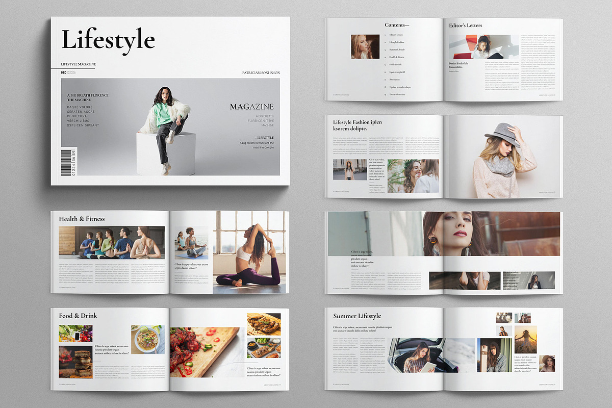 Lifestyle Magazine Landscape, a Magazine Template by E-Type (Photo 1 of 8)