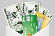 Money, Paper currency, Credit Cards, a Finance Illustration by TAlex (Thumbnail 5 of 6)