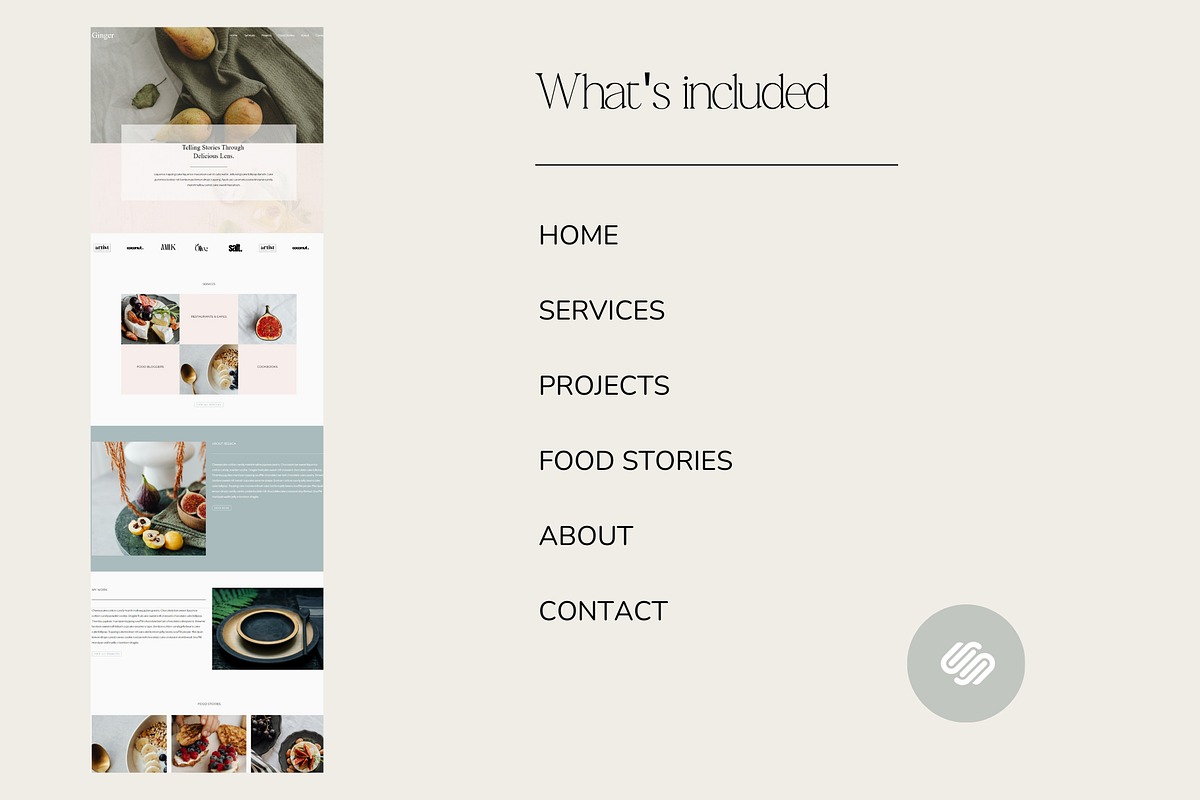 Ginger Squarespace 7.1 Template, a Squarespace Template by Beliveart (Photo 4 of 4)