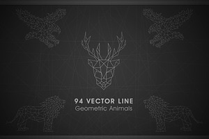 94 Geometric Animals Collection