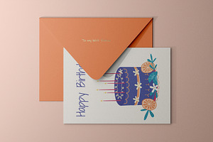 5x7 Greeting Cards Mockup Kit