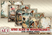 Afro Alice in Wonderland-1, a Person Illustration by CraftArtStory (Thumbnail 2 of 5)