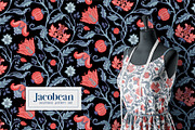 Jacobean Style Pattern Collection, a Pattern Graphic by Varvara Gorbash (Thumbnail 4 of 9)