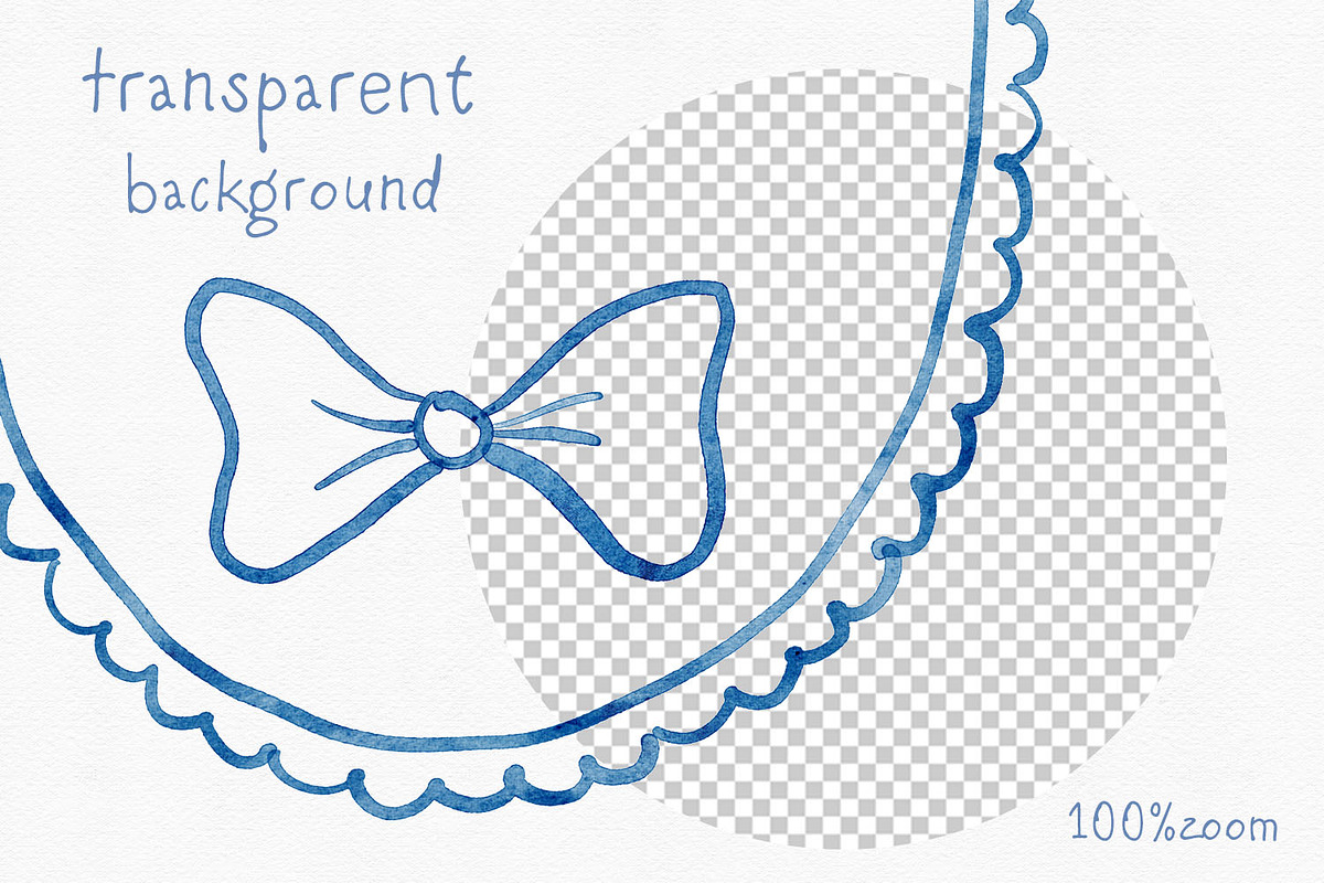 Watercolor Blue Frames Borders, an Object Graphic by Solo Art Original (Photo 10 of 15)