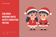 Children Wearing Santa Outfit, a Person Illustration by Partikusi Design (Thumbnail 1 of 3)