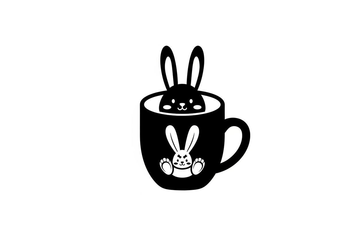 Cute Bunny Coffee Cup Vector Bundle, an Illustration by Designs_River (Photo 4 of 49)