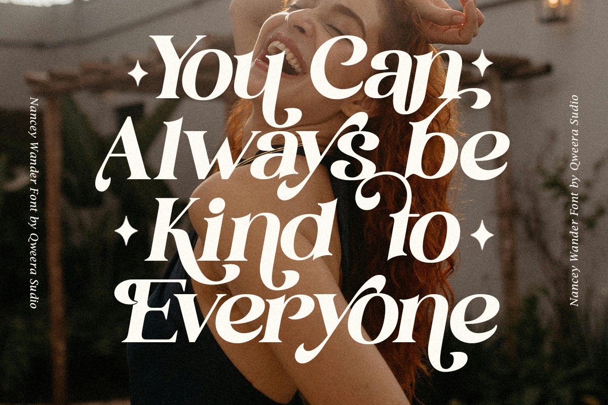 Nancey Wander - Classy Retro, a Serif Font by Qweera Studio (Photo 8 of 10)