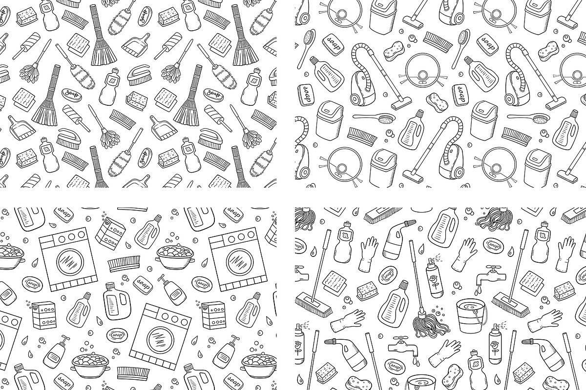 House Cleaning Doodles Design Kit, an Object Illustration by Artspace (Photo 4 of 6)