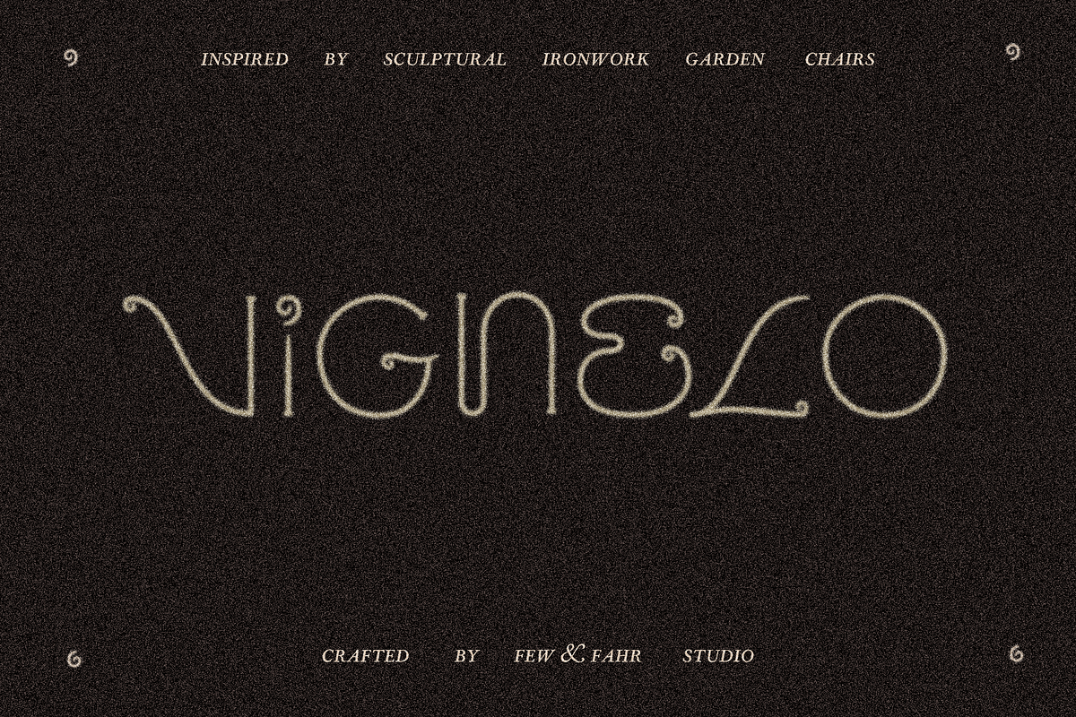 VIGNELO Typeface, a Serif Font by Few & Fahr Studio (Photo 1 of 9)