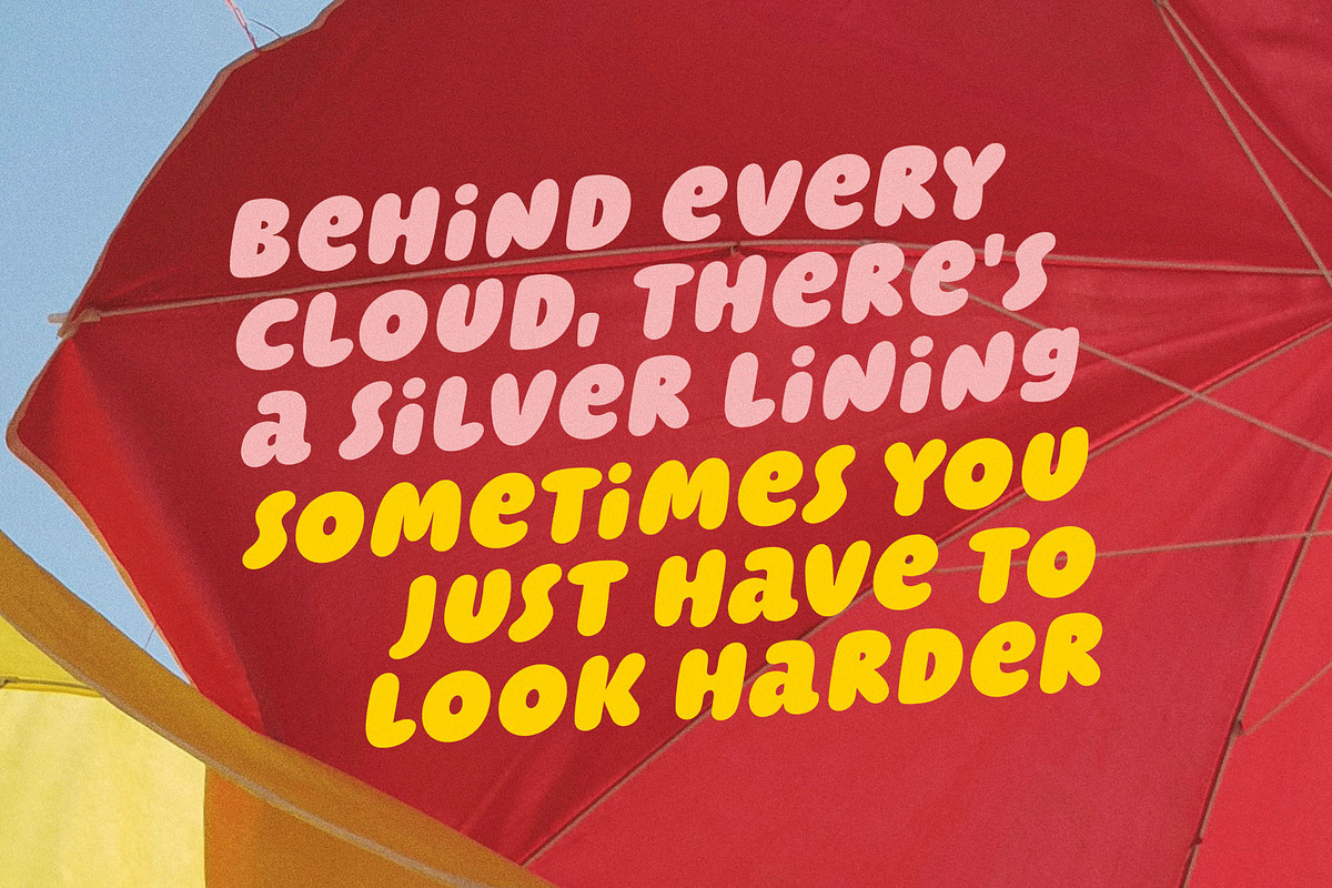 Cloud Bunch - Playful Display Typefa, a Handwritten Font by Four Lines Std. (Photo 8 of 11)