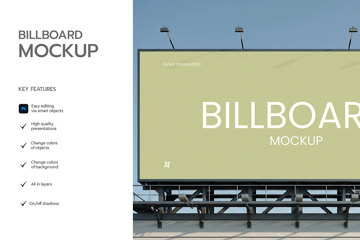 Billboard Mockup, an Advertising Mockup by graphypix (Photo 2 of 4)