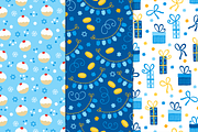 12 Hanukkah Seamless Patterns, a Pattern Graphic by miumiu (Thumbnail 2 of 6)