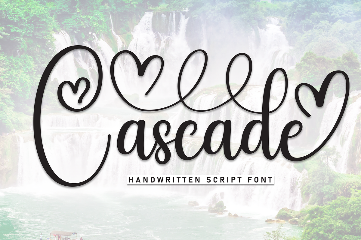Cascade | Script Font, a Handwritten Font by Scratchones (Photo 1 of 8)