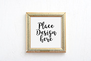 Gold frame square mockup template, a Print Template by Leo Flo Mockups (Thumbnail 5 of 5)