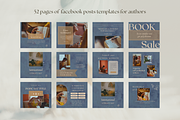 Facebook posts template for authors, a Social Media Template by Petite Zakka Boutique (Thumbnail 2 of 7)
