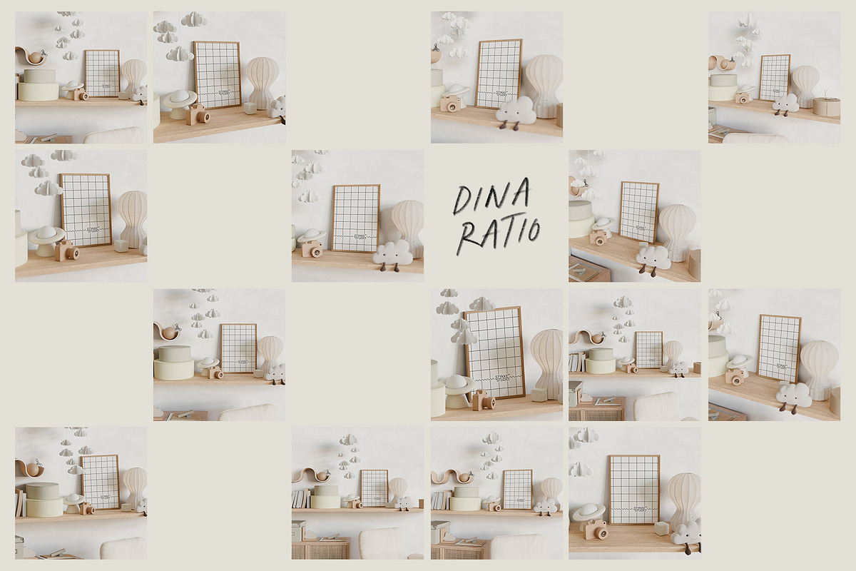 BEIGE DREAM | Nursery Frame Mockup, a Household Mockup by Stykke Studio (Photo 12 of 12)
