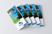 Pool & Garden Service Trifold Brochu, a Brochure Template by AfzaalGraphics (Thumbnail 2 of 4)