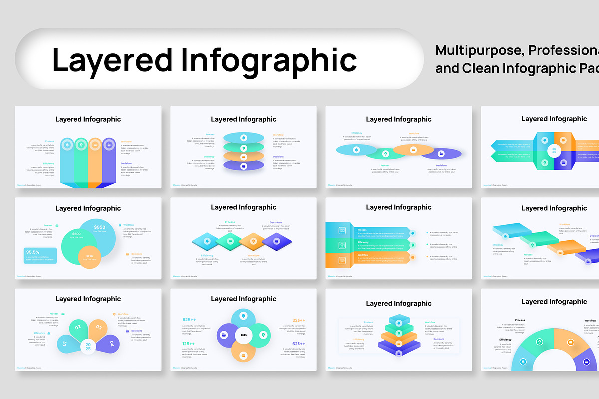 Big Infographic Assets PowerPoint, a Presentation Template by Premast (Photo 5 of 6)