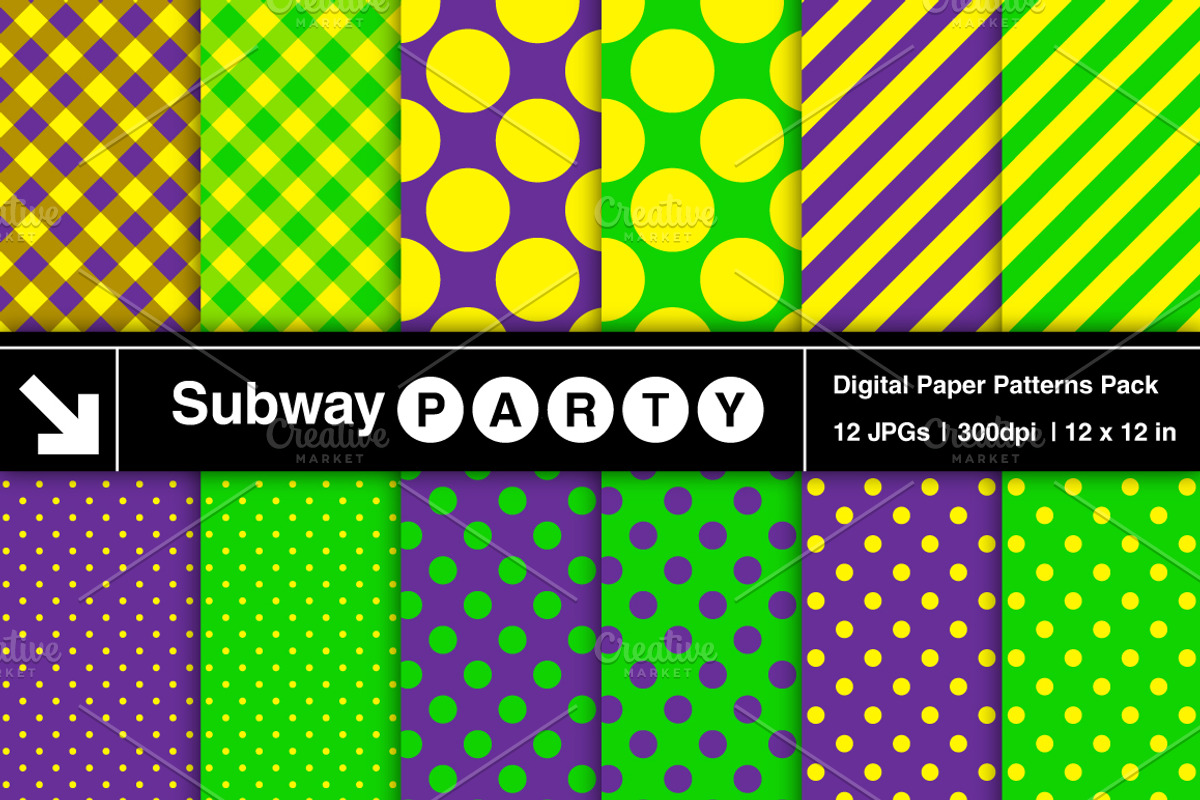 Mardi Gras Dots, Stripes & Gingham