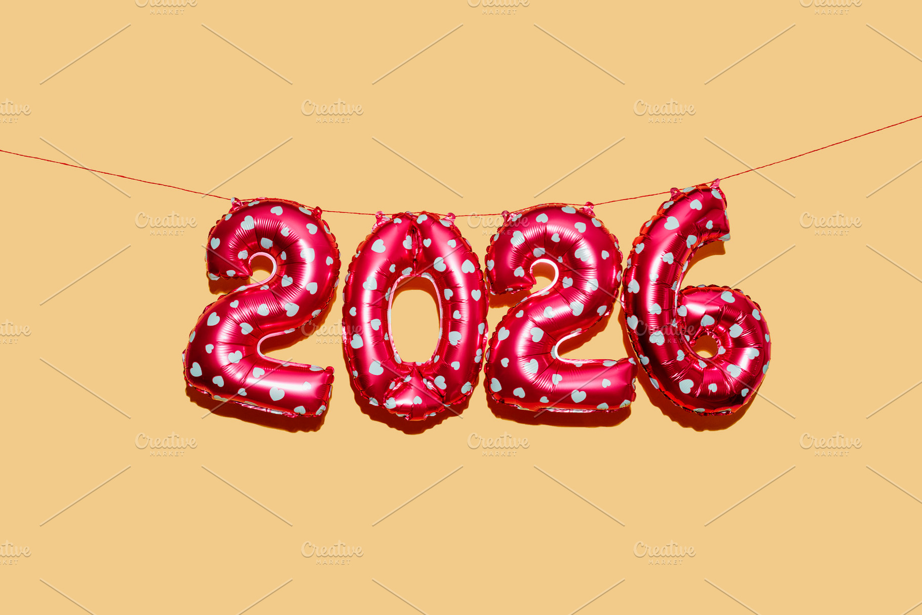 balloons display number 2026 as the new year, a Photo by Nito