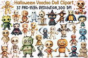 Halloween Voodoo Doll Clipart, an Illustration by Sublimation Artist (Thumbnail 1 of 6)