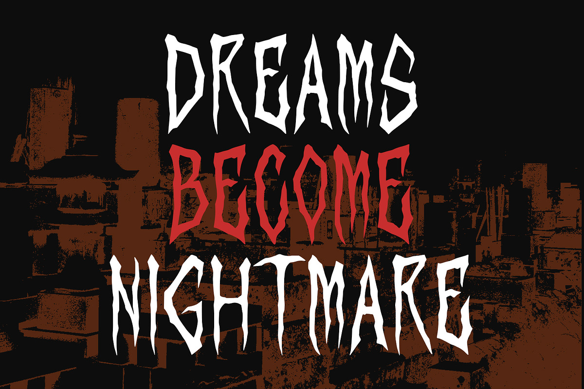 Lartzor Horror Display Font, a Handwritten Font by Maulana Creative (Photo 4 of 7)