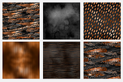 Black & Copper Digital Paper, a Pattern Graphic by Brandi Lea Designs (Thumbnail 3 of 5)