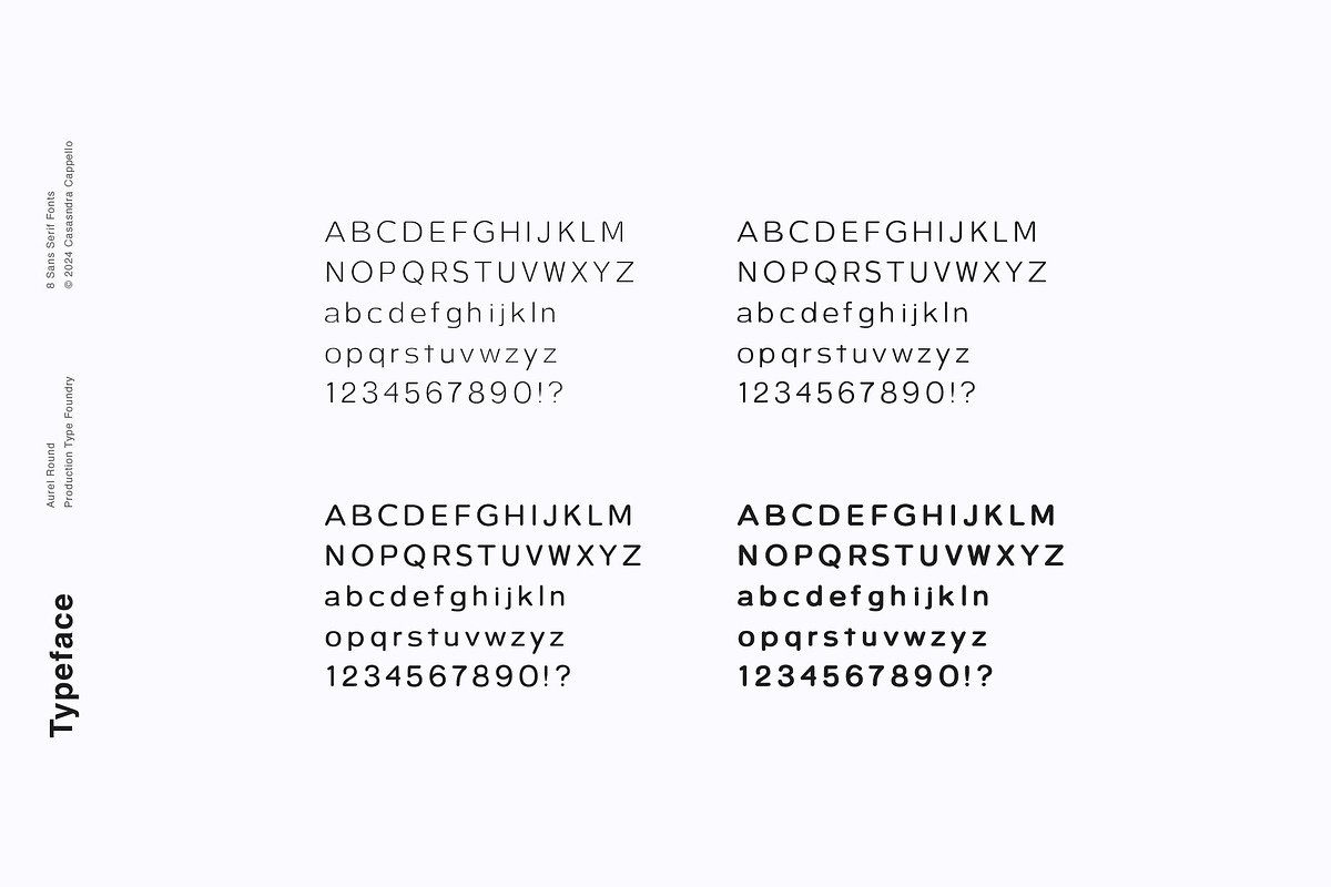 Aurel Round–An Open Sans Serif Type, a Sans Serif Font by Cassandra Cappello (Photo 5 of 6)