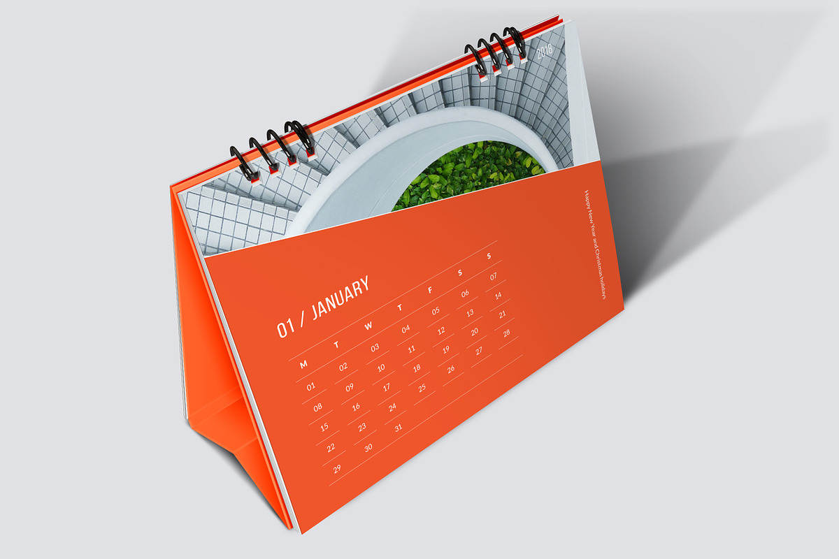 Desk Calendar 2018, a Stationery Template by Vepix (Photo 4 of 12)