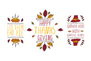Handdrawn Thanksgiving elements, a Decorative Illustration by AV Design (Thumbnail 4 of 4)