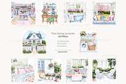 Spring Clipart | Cleaning Clip Art, a Seasonal Illustration by GlamArtZhanna (Thumbnail 5 of 8)