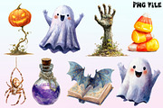 Halloween Clipart., a Graphic by CitraGraphics (Thumbnail 3 of 4)