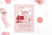 Love Virus theme Save the date card, an Invitation Template by Squirrel92 (Thumbnail 2 of 2)