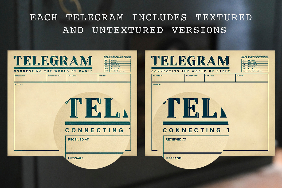 Vintage Telegrams Ephemera, an Object Graphic by The Digital Prop Shop (Photo 3 of 7)