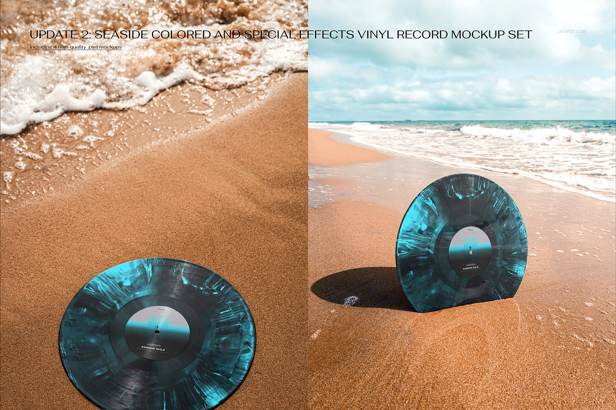 Vinyl Record Mockup Bundle, a Merchandise Mockup by creatsy5 (Photo 23 of 28)