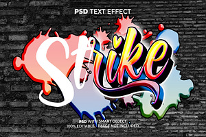 Text Effect Graffiti Style