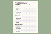 Fitness & Wellness Tracker Bundle, a Stationery Template by MIRoots Design Studio (Thumbnail 9 of 11)